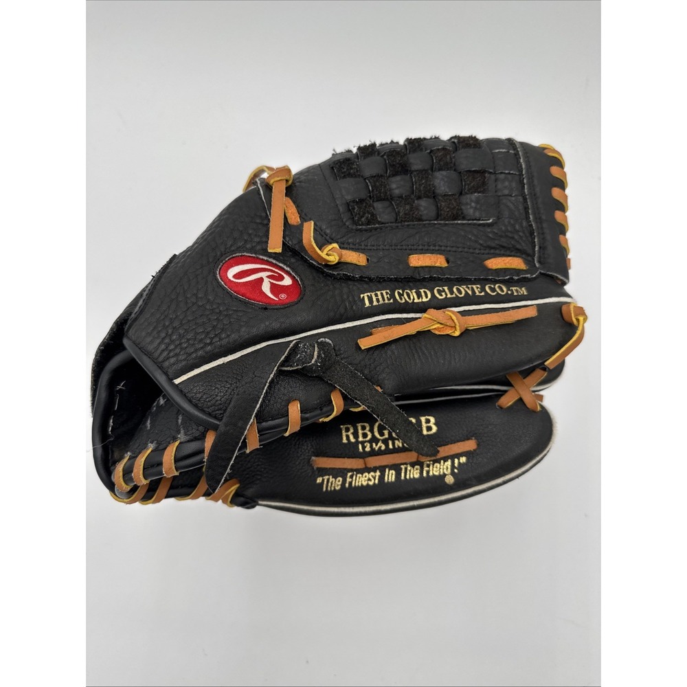 Rawlings RBG36B Fastback Model‎ Baseball Glove 12 1/2" Black Wear On Left Hand
